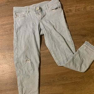 Zara pin stripe jeans